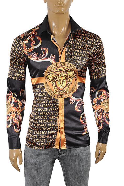 versace shirt essentials|Versace men's designer shirts.